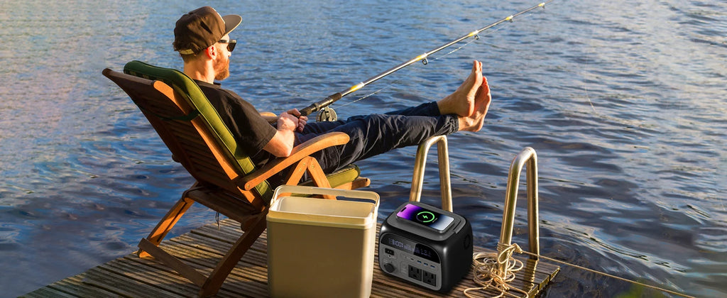500W Portable Power Station 345.6Wh Solar Generator