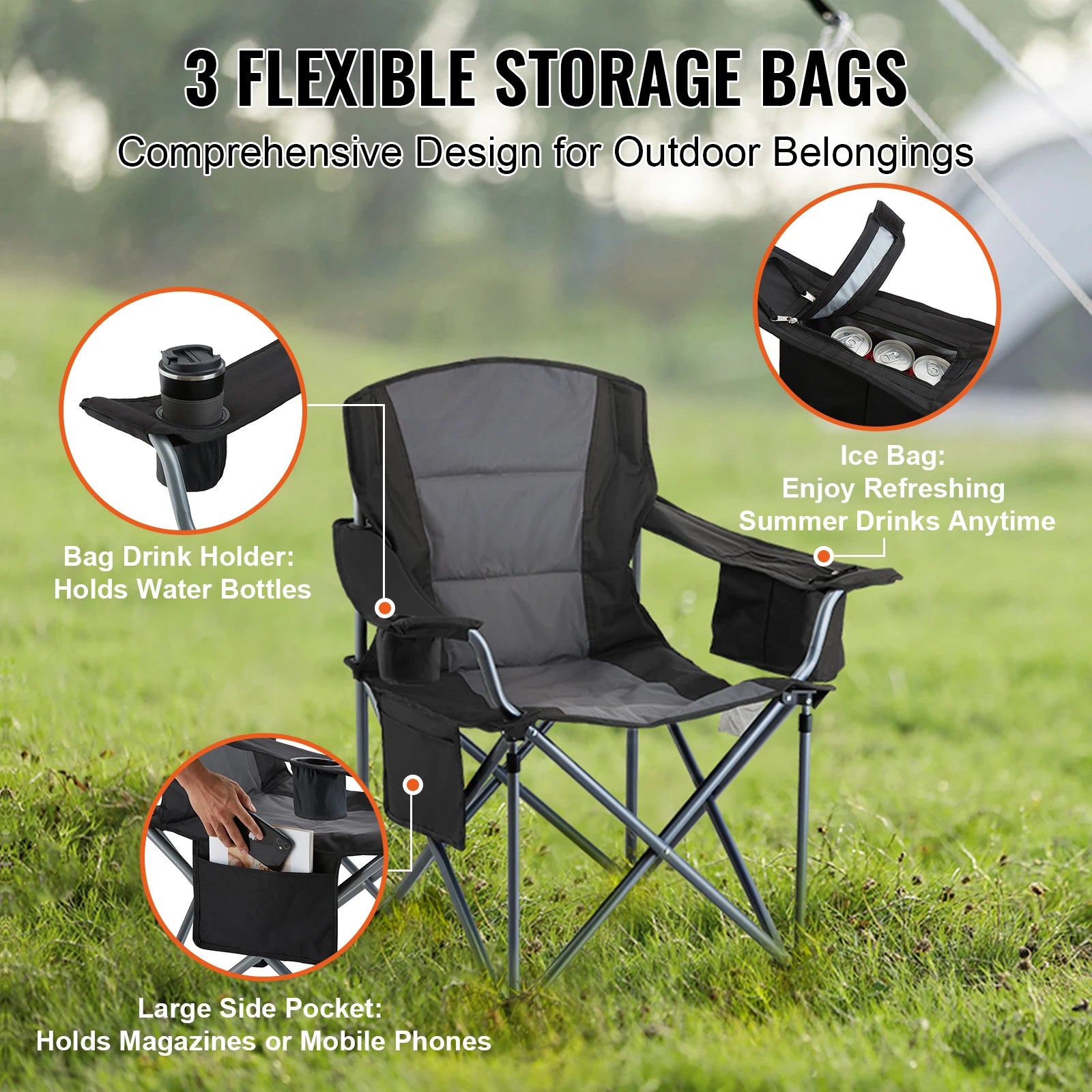 Camping Folding Chair for Adults Portable