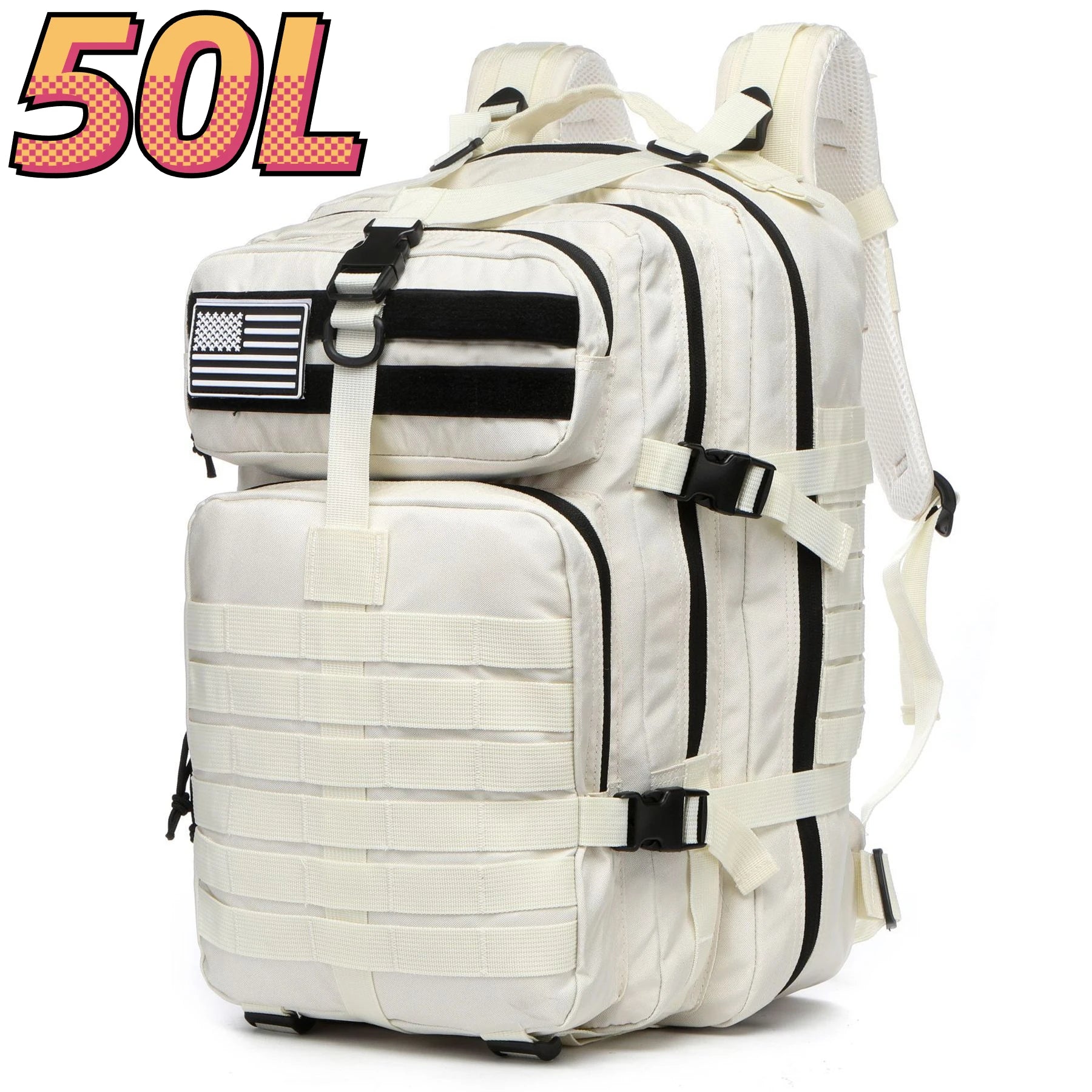 25L/50L  Nylon Waterproof  Backpack Outdoor Rucksacks