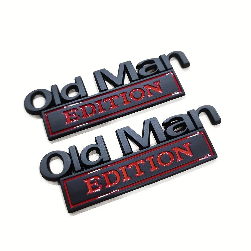 Old Man Edition 3D Emblem Sticker