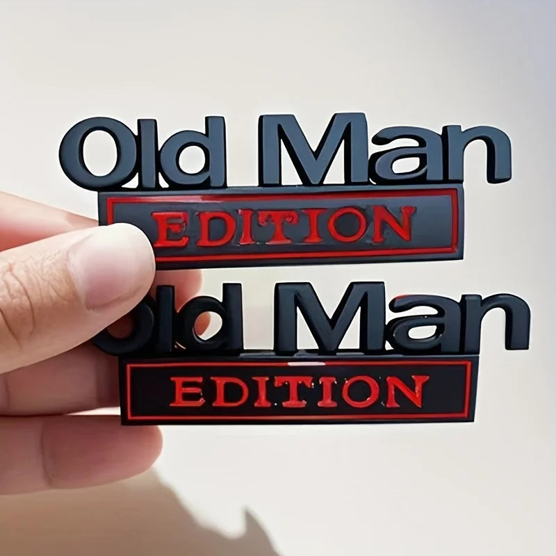 Old Man Edition 3D Emblem Sticker