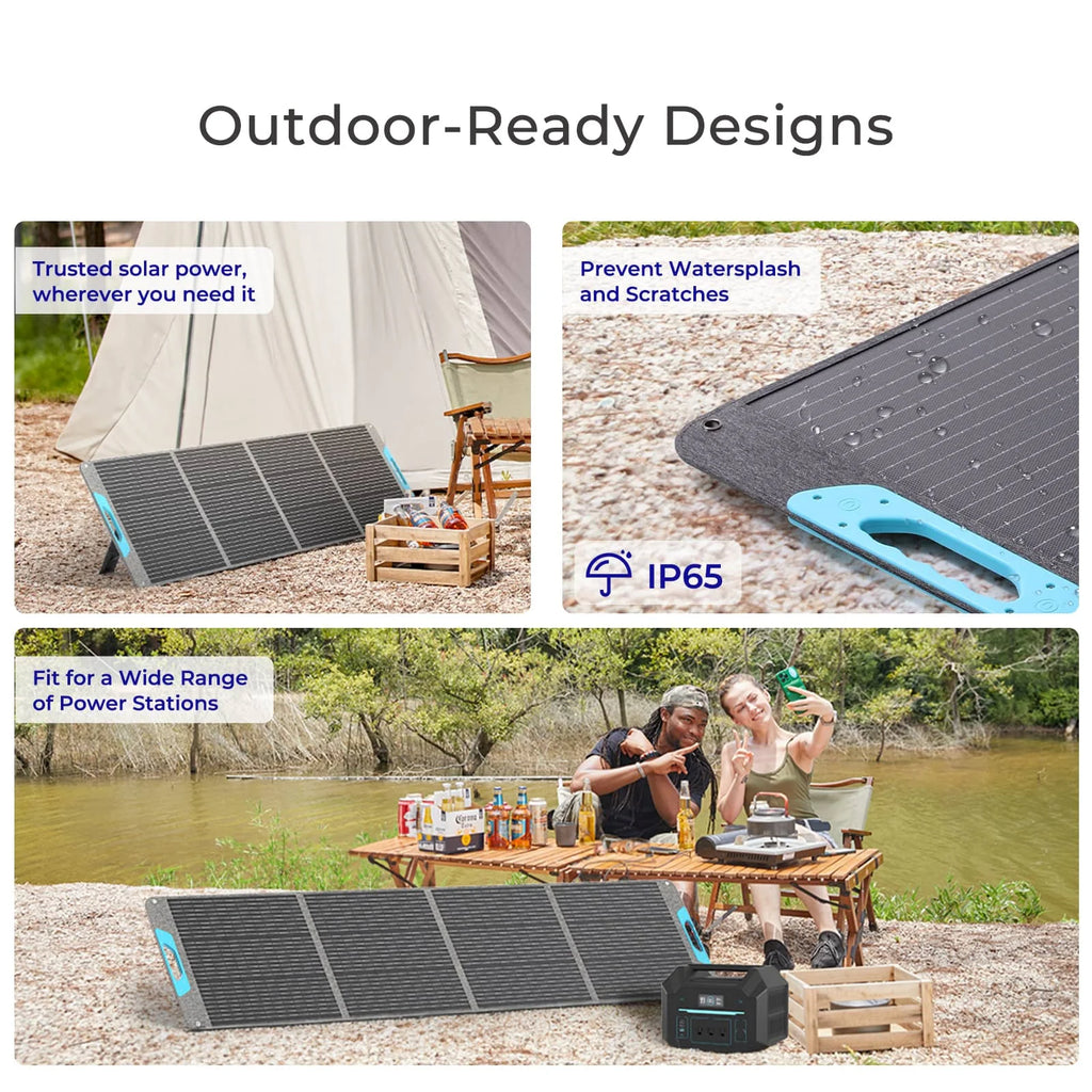 200W Portable Foldable Solar Panel for Power Station RV Camping
