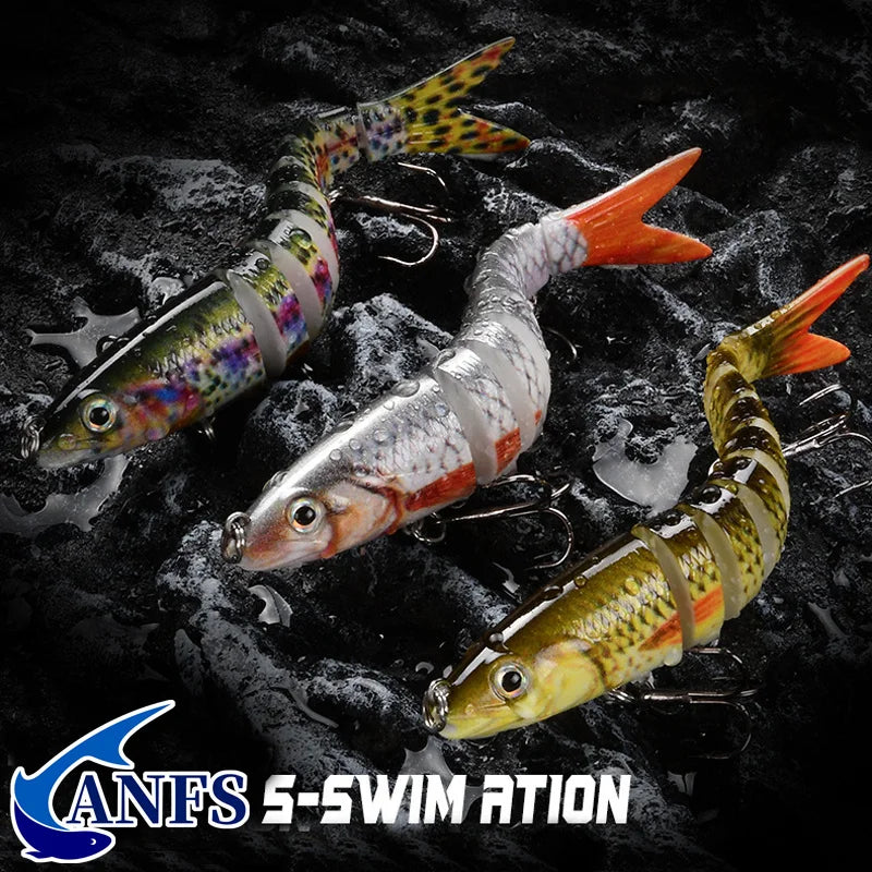 Multi Jointed Swimbait Crank Bait Slow Sinking