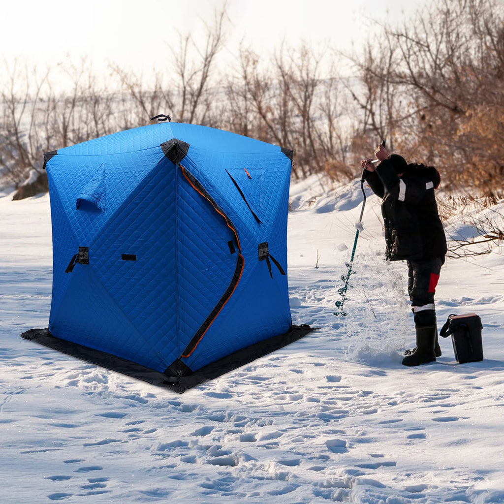 Orange/Blue/Red/Camouflage Ice Fishing Tent