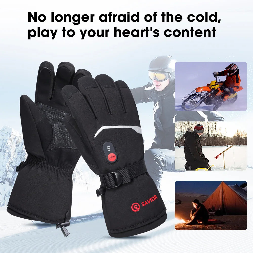 7.4V Electric Rechargeable  heated Gloves Waterproof