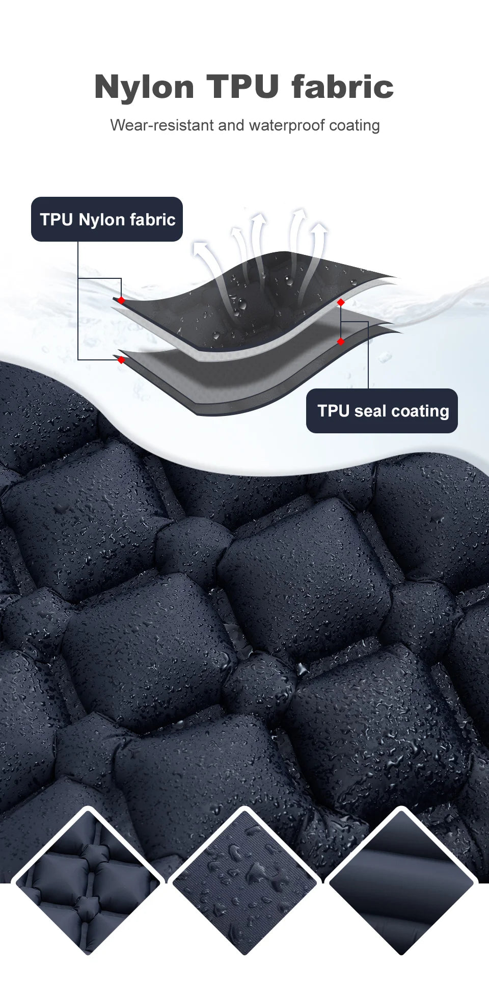 Inflatable Mattress Built-in Pump