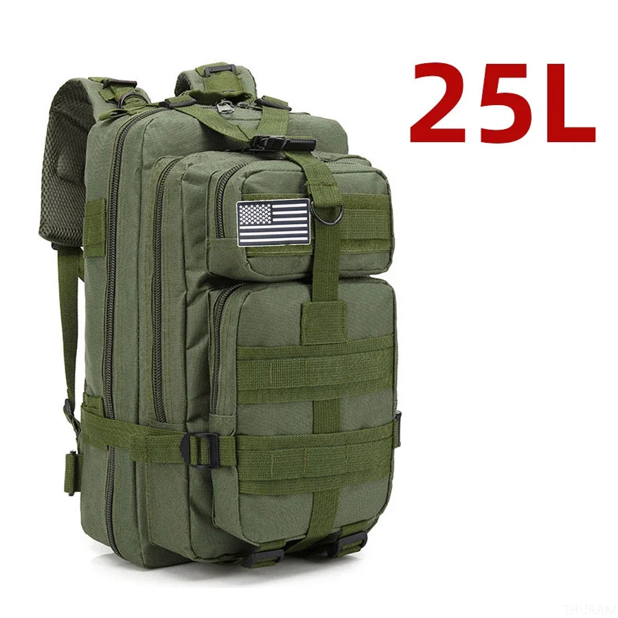 25L/50L  Nylon Waterproof  Backpack Outdoor Rucksacks