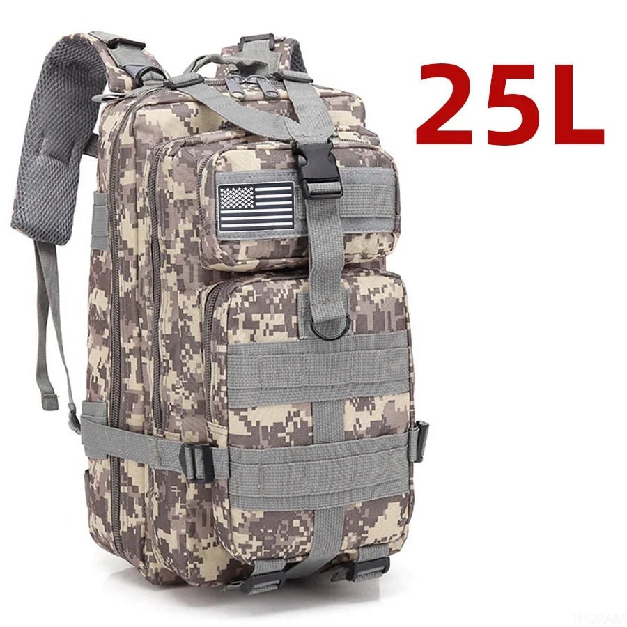 25L/50L  Nylon Waterproof  Backpack Outdoor Rucksacks