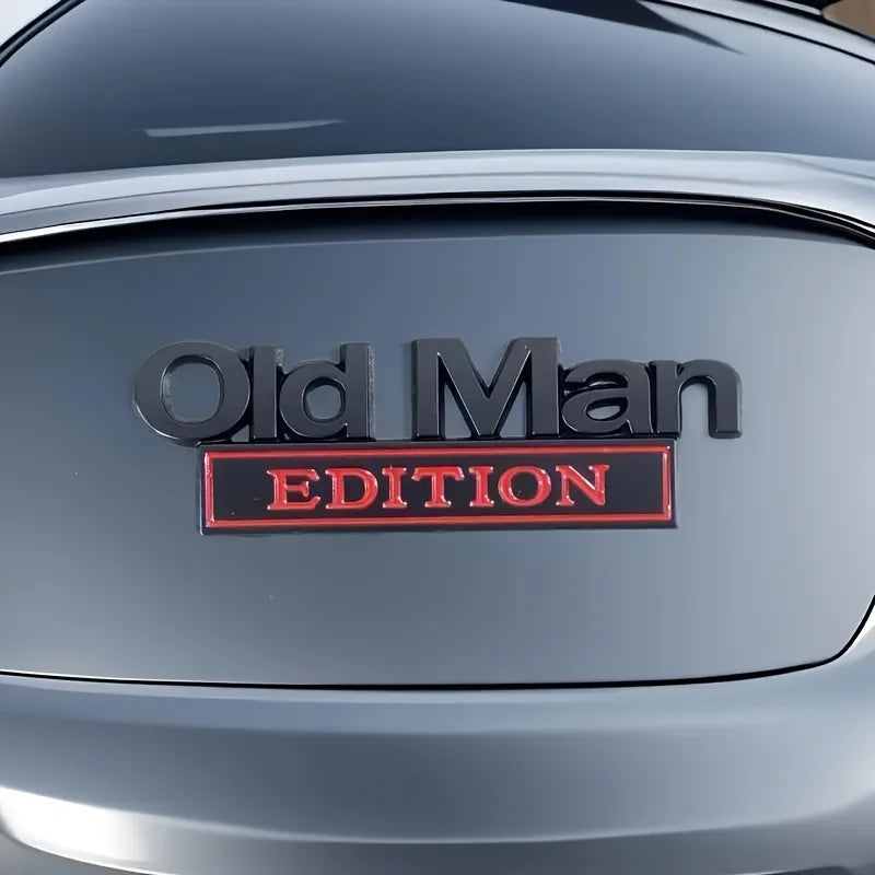 Old Man Edition 3D Emblem Sticker