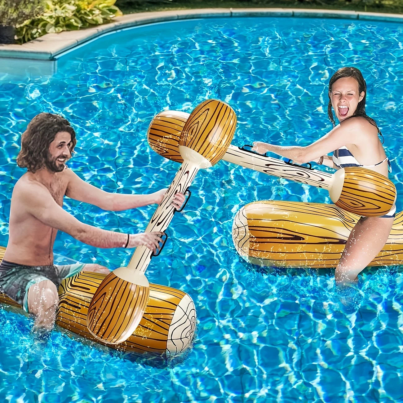 Game with Inflatable Floating  Bumper, Suitable for Outdoor Beaches, Pool Parties