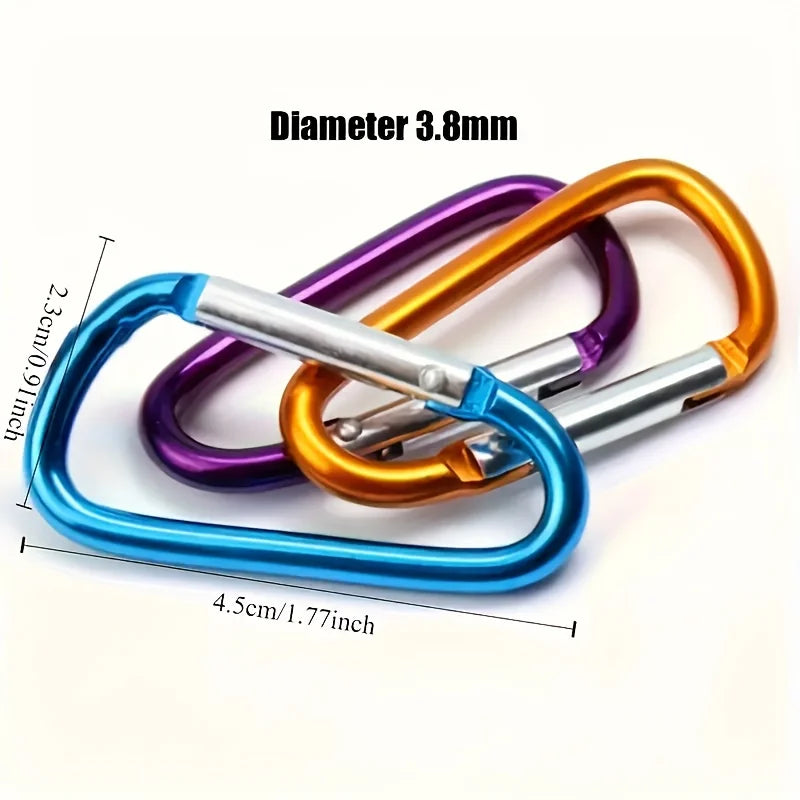 10Pcs Mini Carabiner Keychain