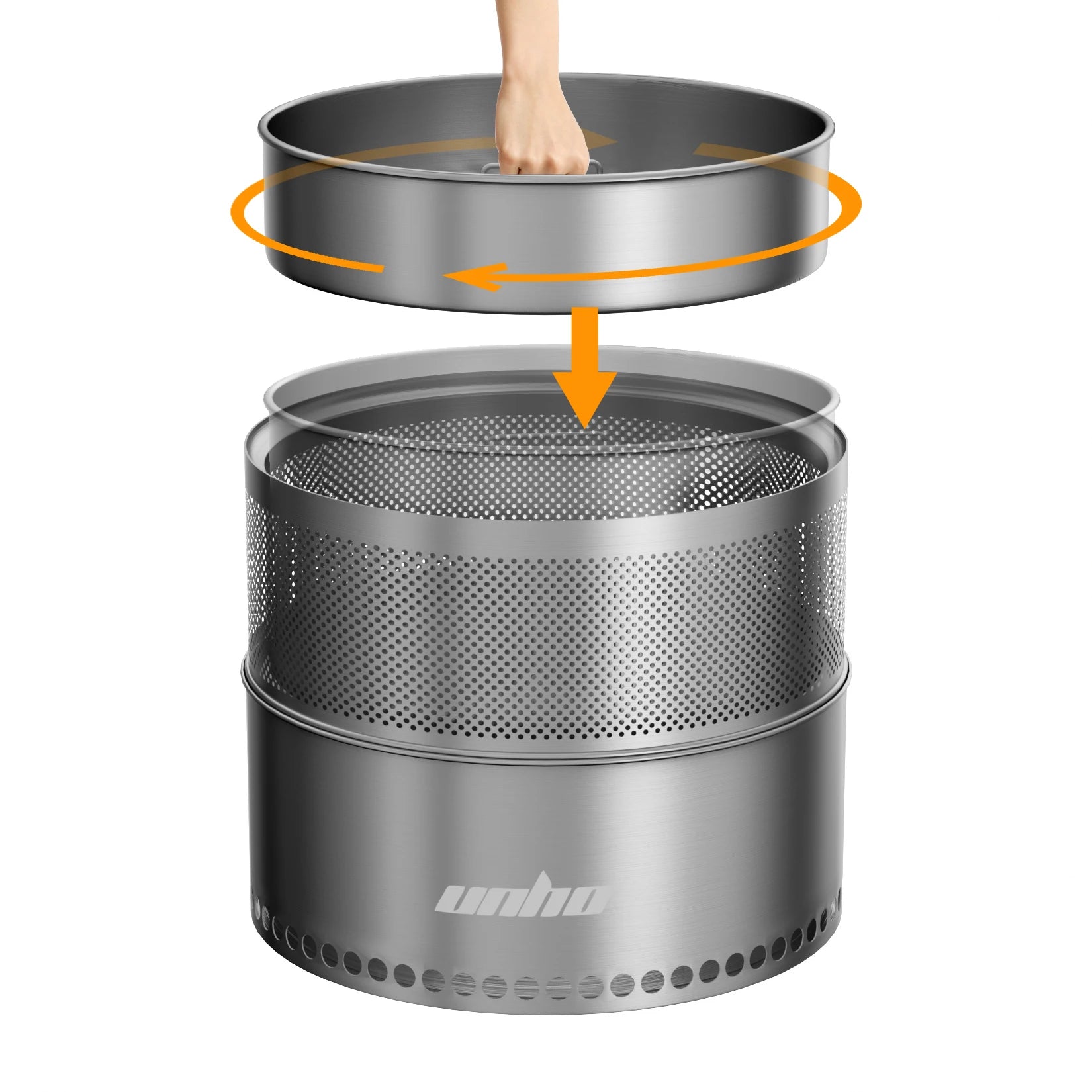 Wood Burning Stainless Steel Smokeless Fire Pit