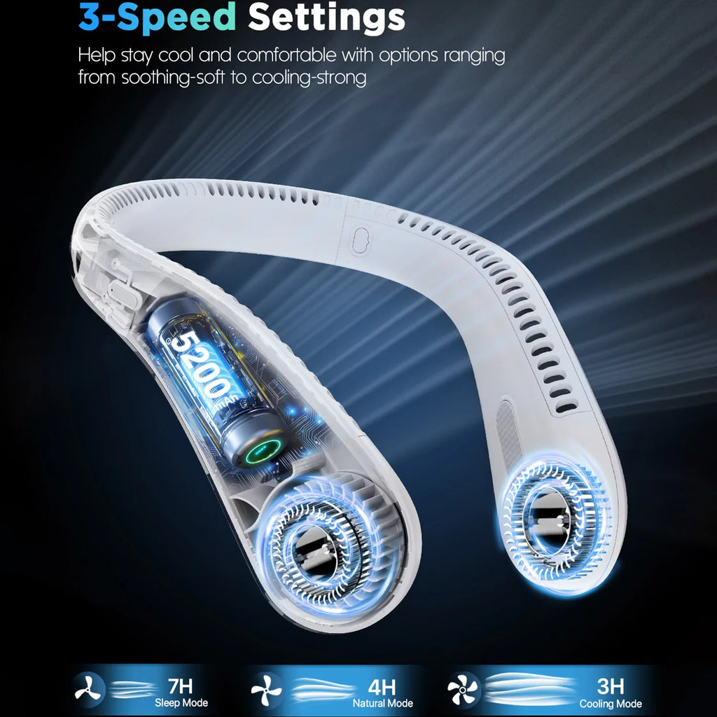 Rechargeable Neck Fan,