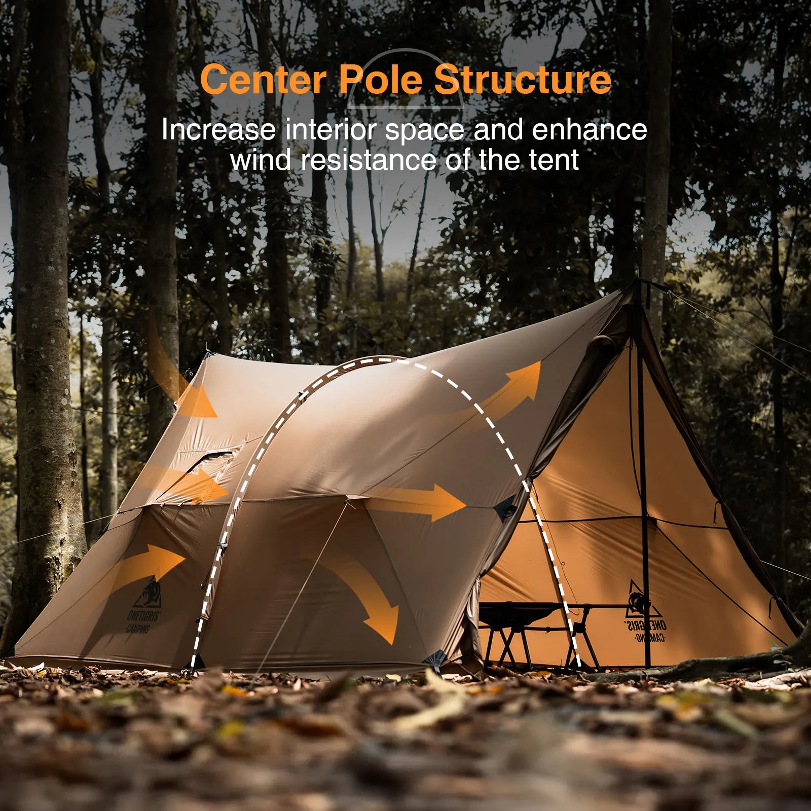 Hammock Canopy 4 Person  with Stove Jack 4 Season