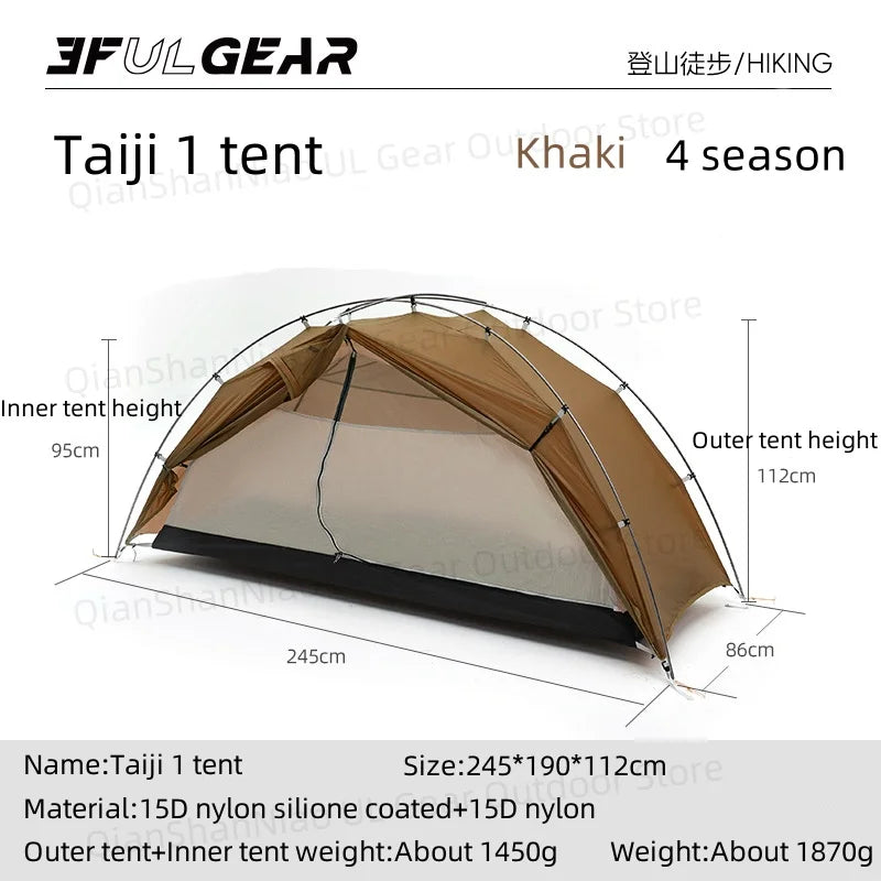 Ultralight 1 Person Camping Tent