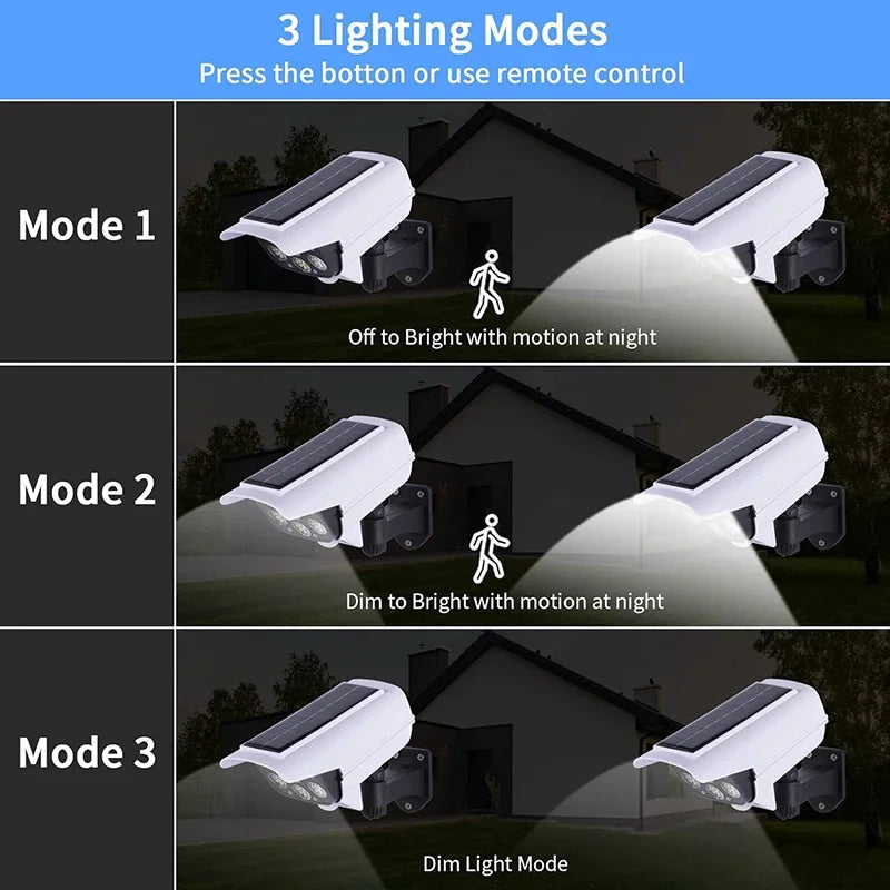 Solar Light  Dummy Camera Motion Sensor  outdoors