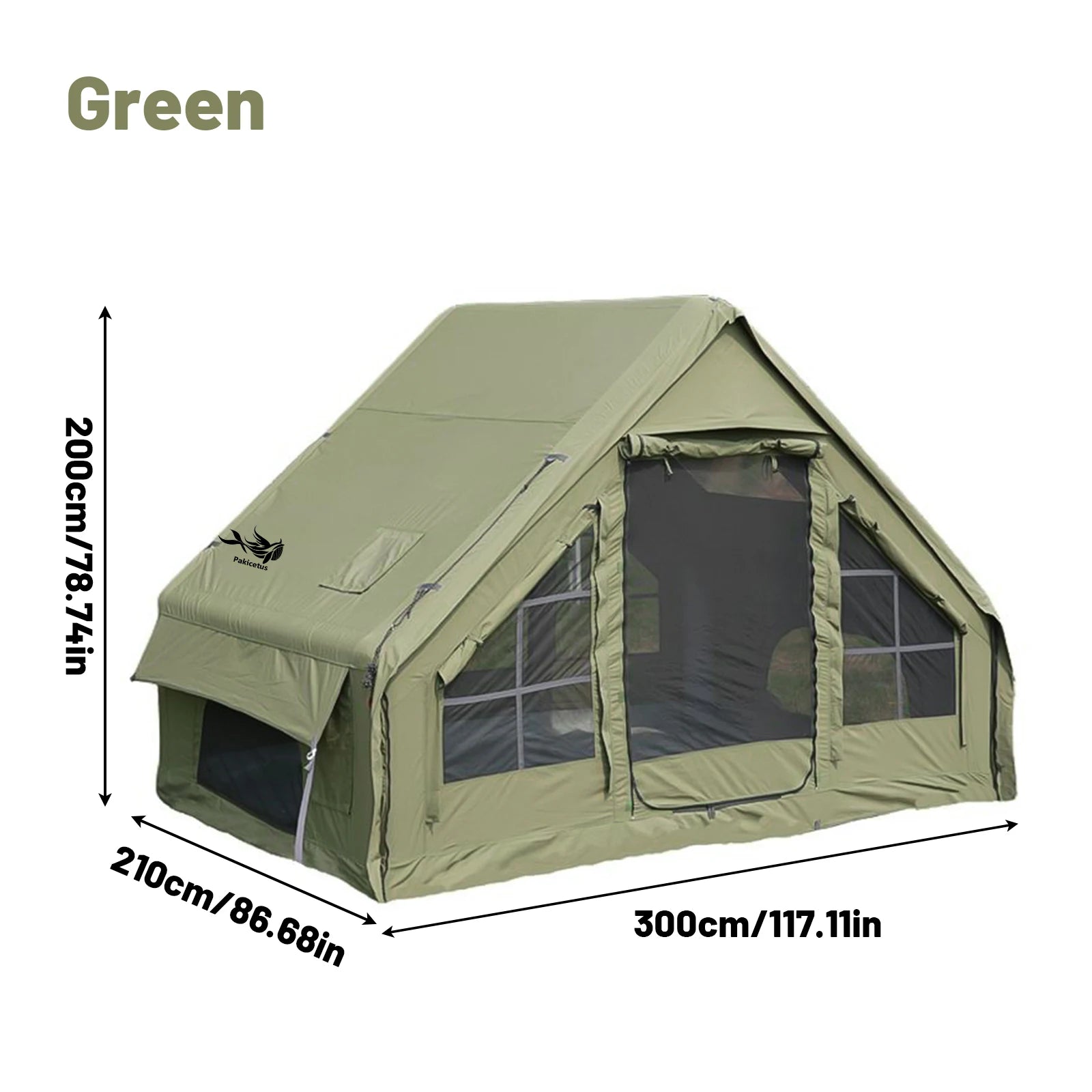 Inflatable Luxury Camping Tents With Stove Plug,