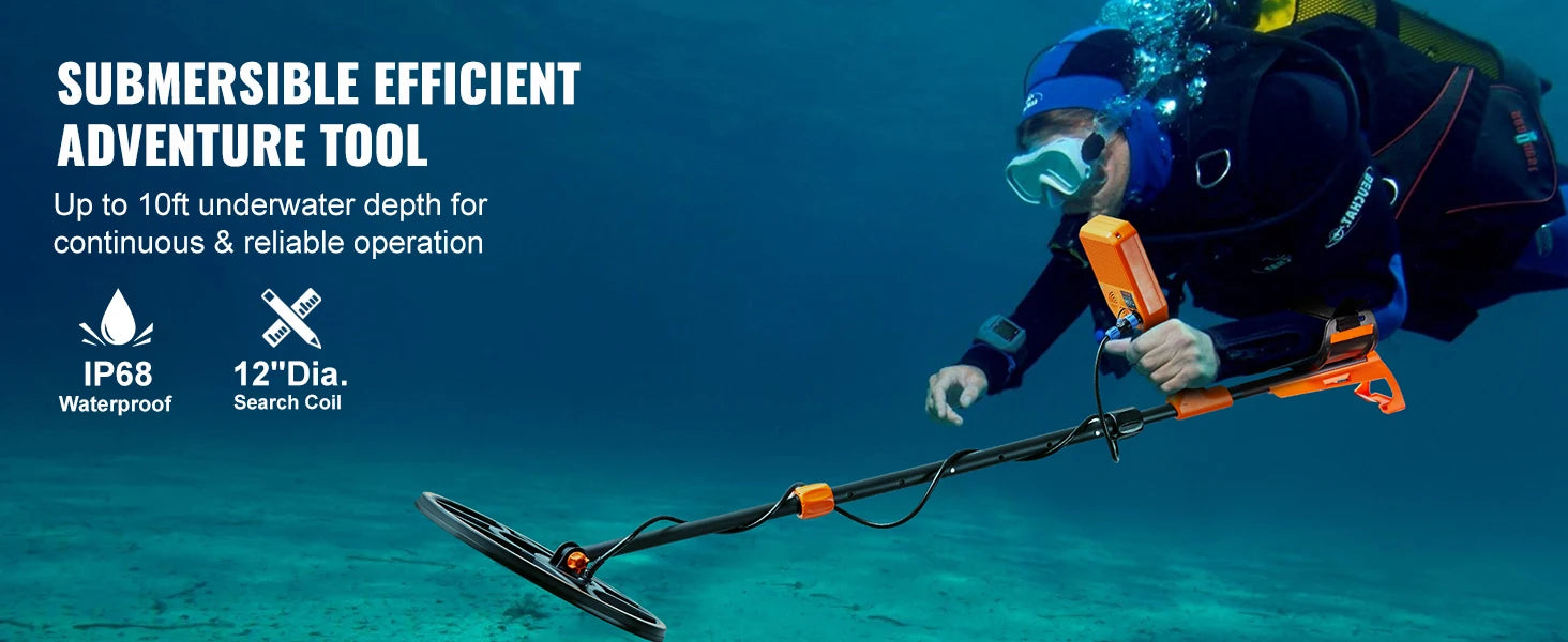 Professional Rechargeable Metal Detector for Treasure Hunting