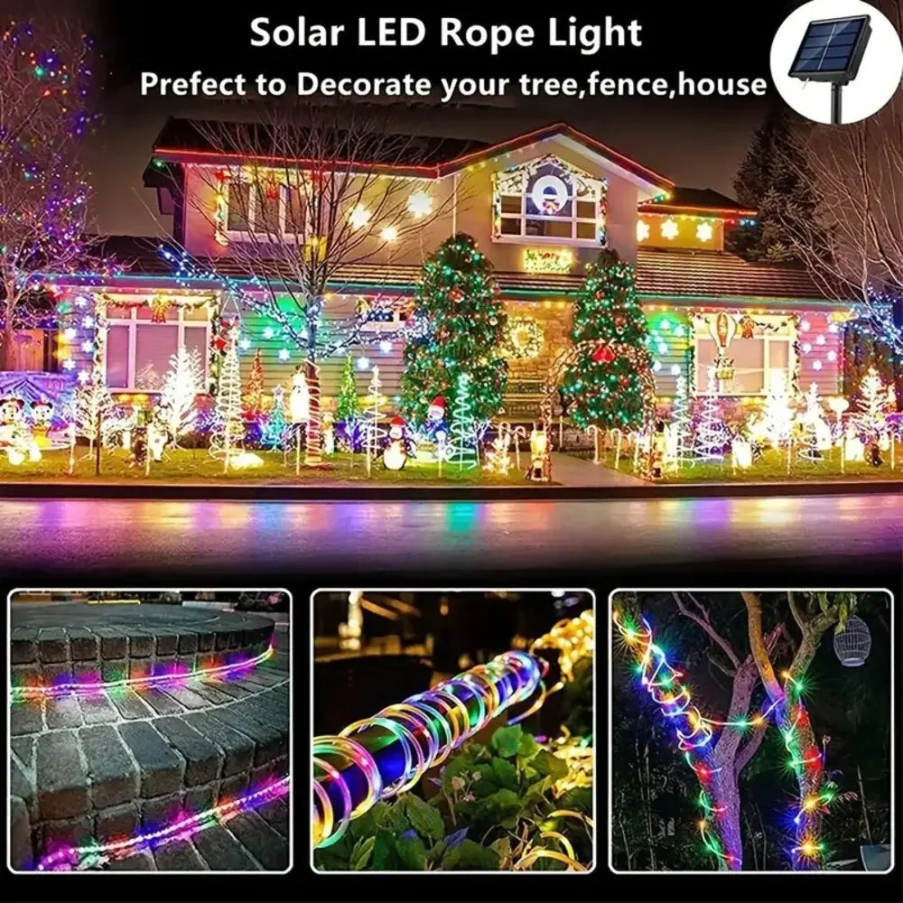 Outdoor Solar Tube Rope Led Light colored
