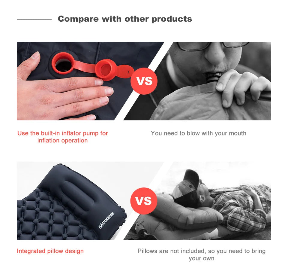 Inflatable Mattress Built-in Pump