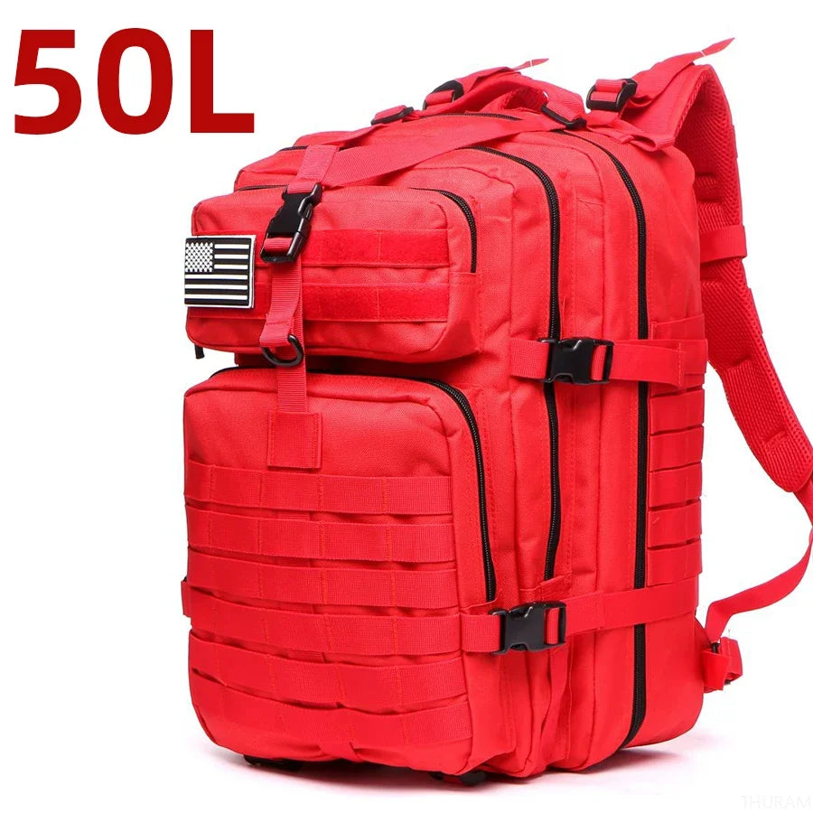 25L/50L  Nylon Waterproof  Backpack Outdoor Rucksacks