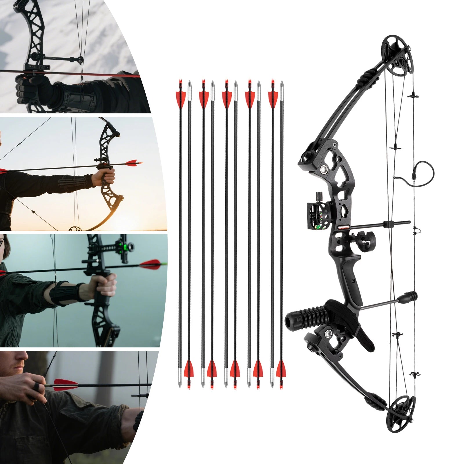 Right Handed Compound Bow Arrows Set