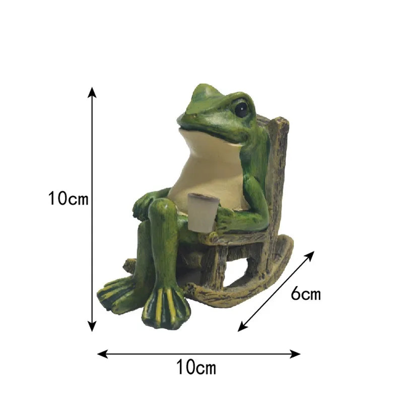 Decorative Frog Resin Solar Light  Perfect For Gardens, Courtyards,  Yard Decor