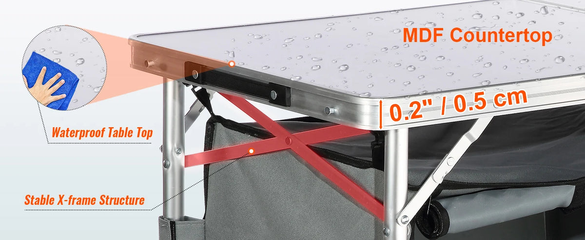 Kitchen Quick set-up Folding Camping Table