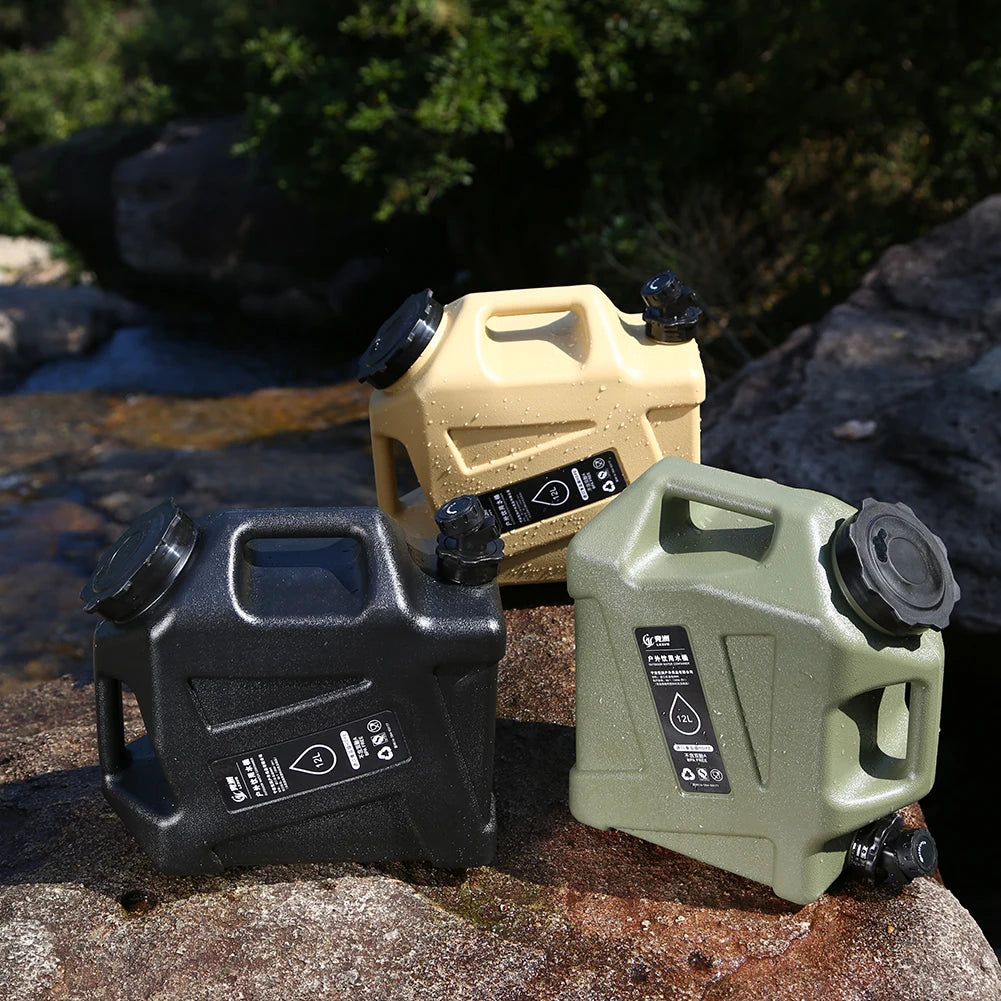 10/12L Outdoor Water Bucket  Portable Camping/ Faucet