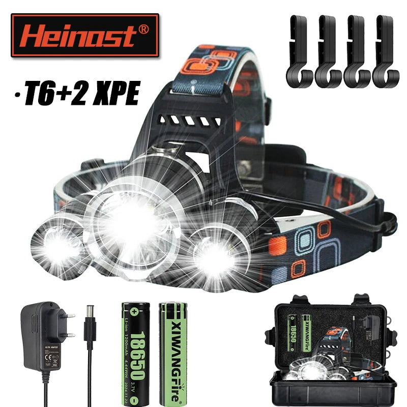 Rechargeable Headlamp Powerful Led Lantern Portable Headlight