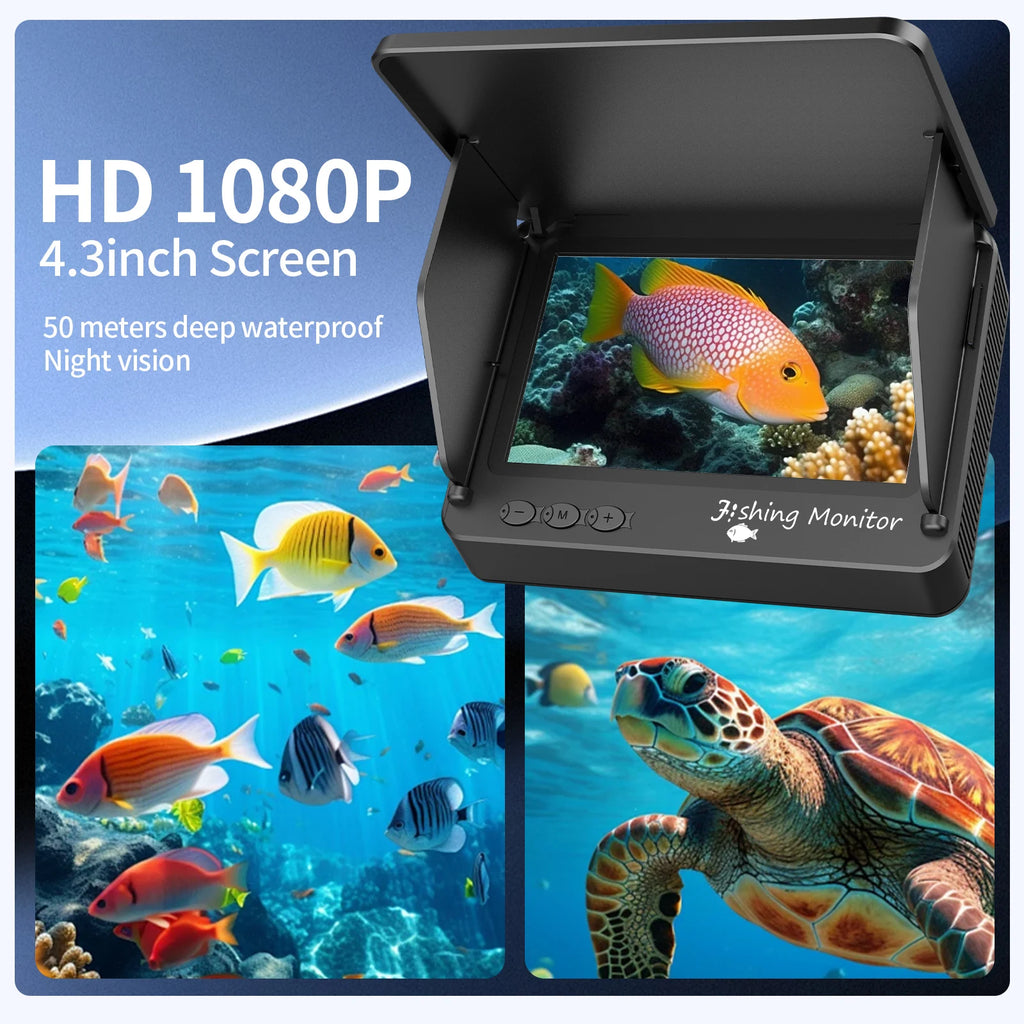 Ice Fishing Camera 1080P HD Infrared Night Vision Portable Underwater for Winter Lake  Fishing
