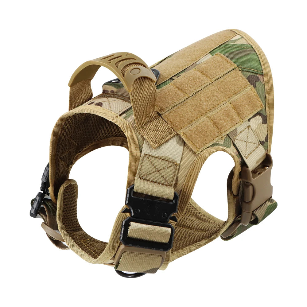 Tactical Dog Harness Leash Set for Large Dogs