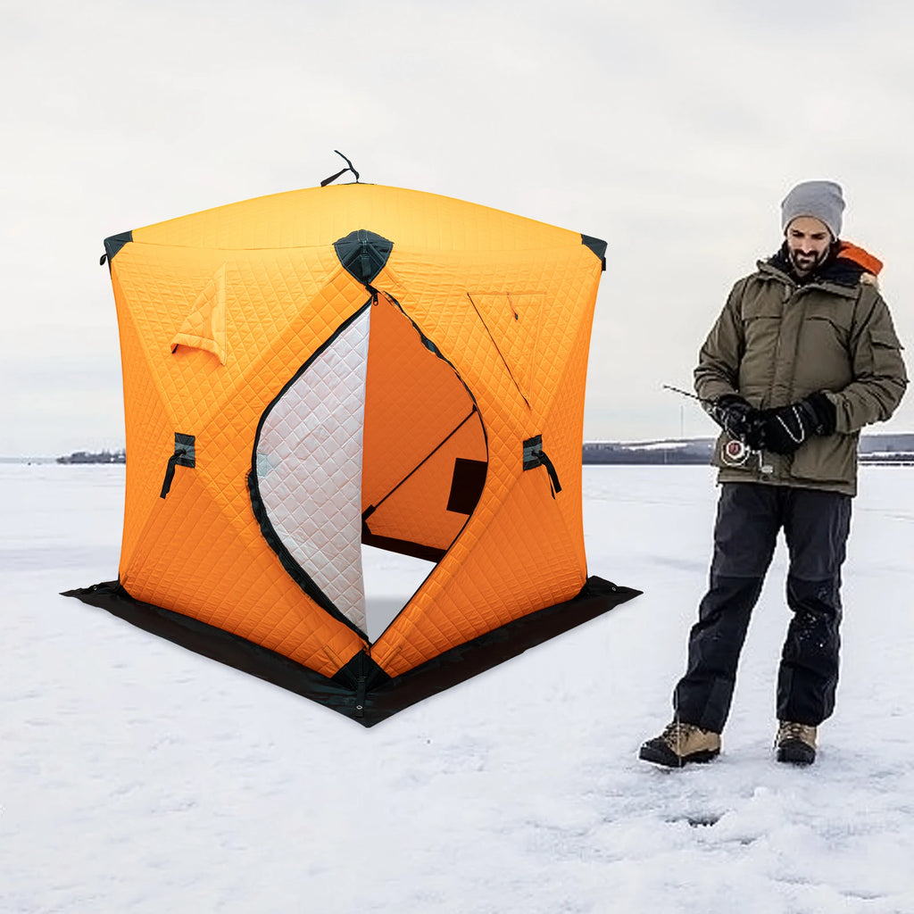 Orange/Blue/Red/Camouflage Ice Fishing Tent