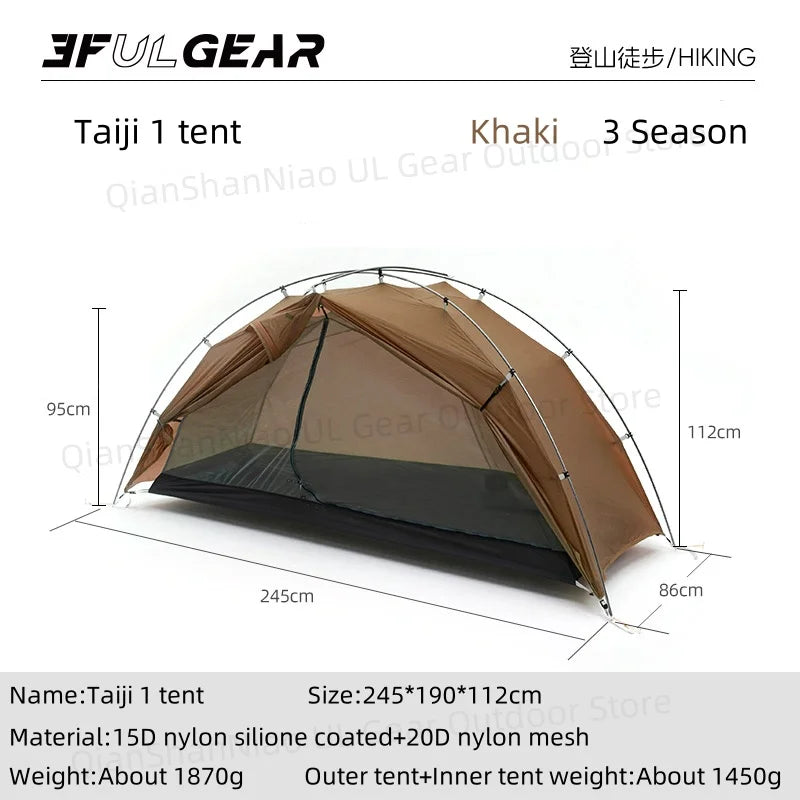 Ultralight 1 Person Camping Tent