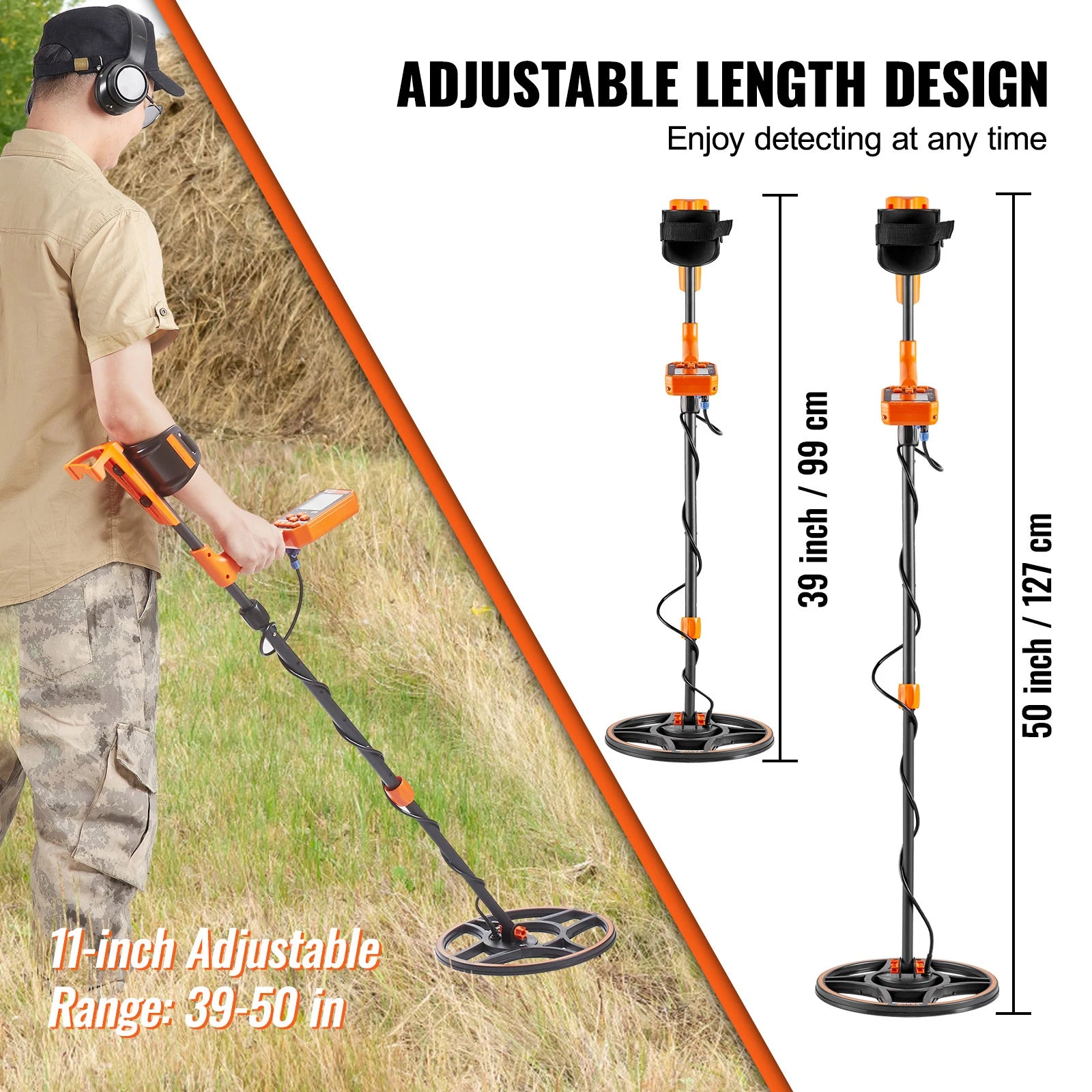 Professional Rechargeable Metal Detector for Treasure Hunting