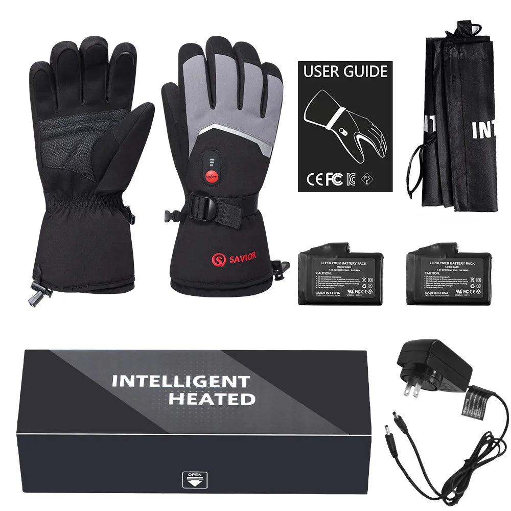 7.4V Electric Rechargeable  heated Gloves Waterproof