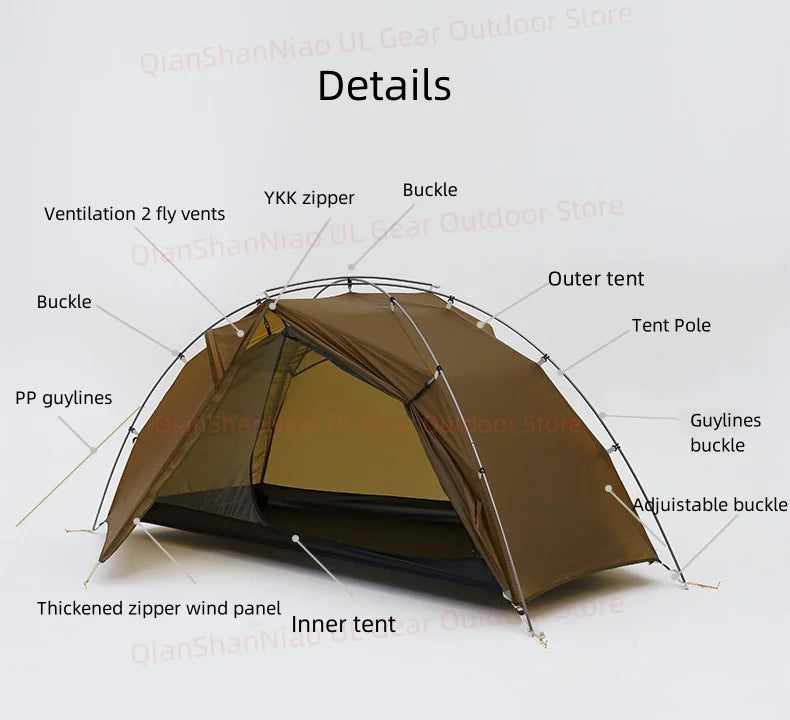 Ultralight 1 Person Camping Tent