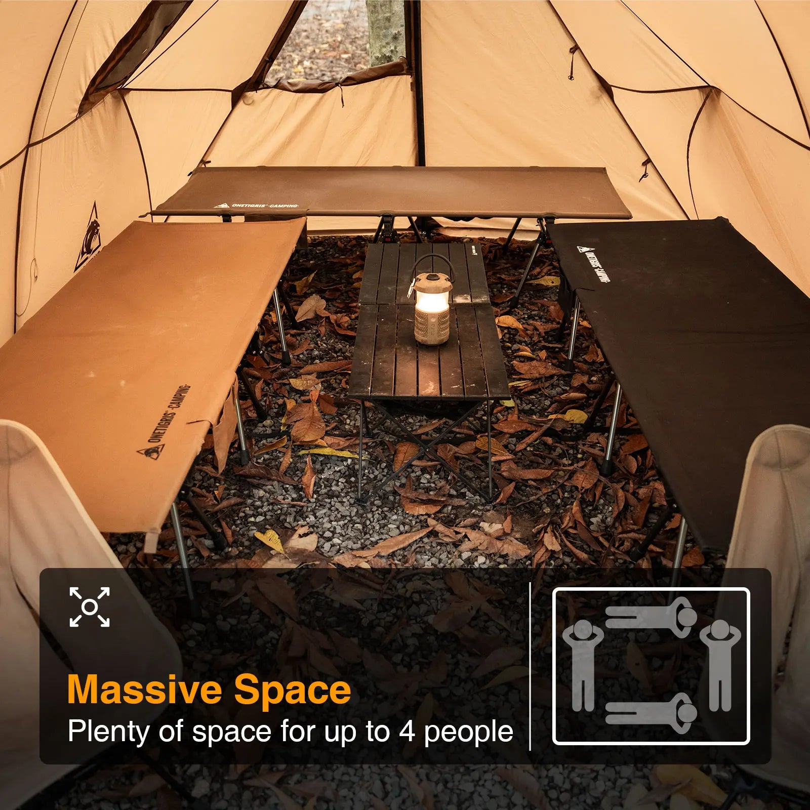 Hammock Canopy 4 Person  with Stove Jack 4 Season