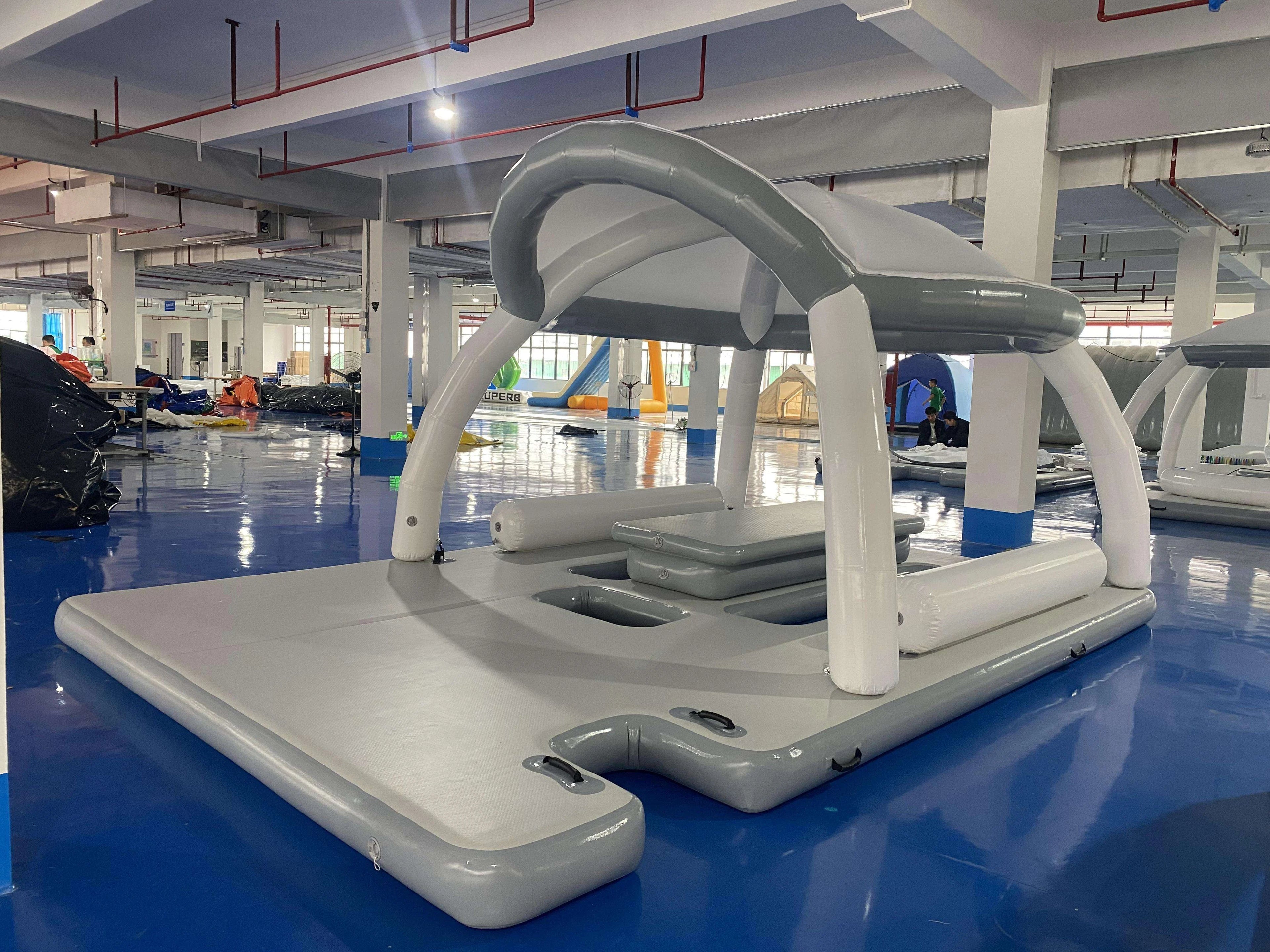 Water Party Inflatable Floating Dock Platform Sofa Boat