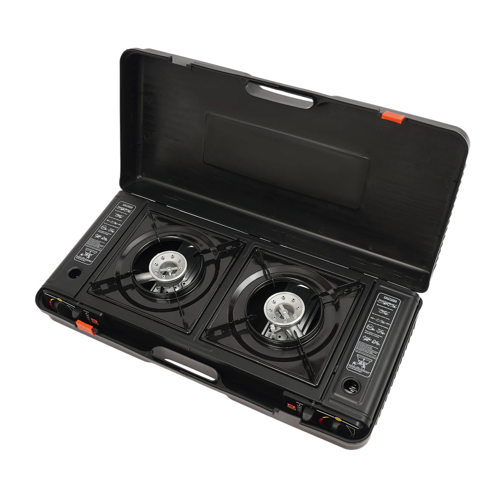 2 Burners Portable Camping Stove,