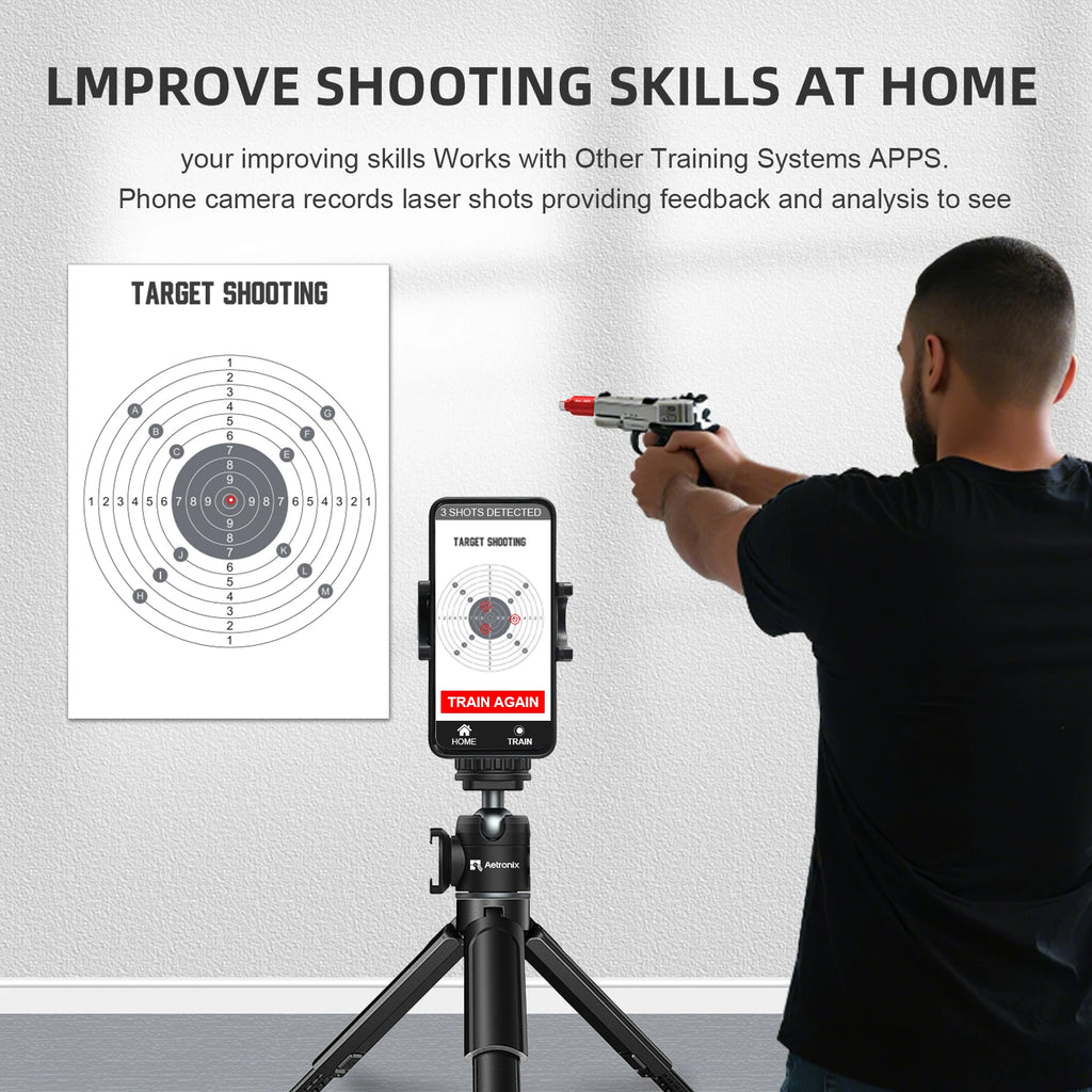 Pistol and rifle dry fire laser 9mm/38SPL laser training tool