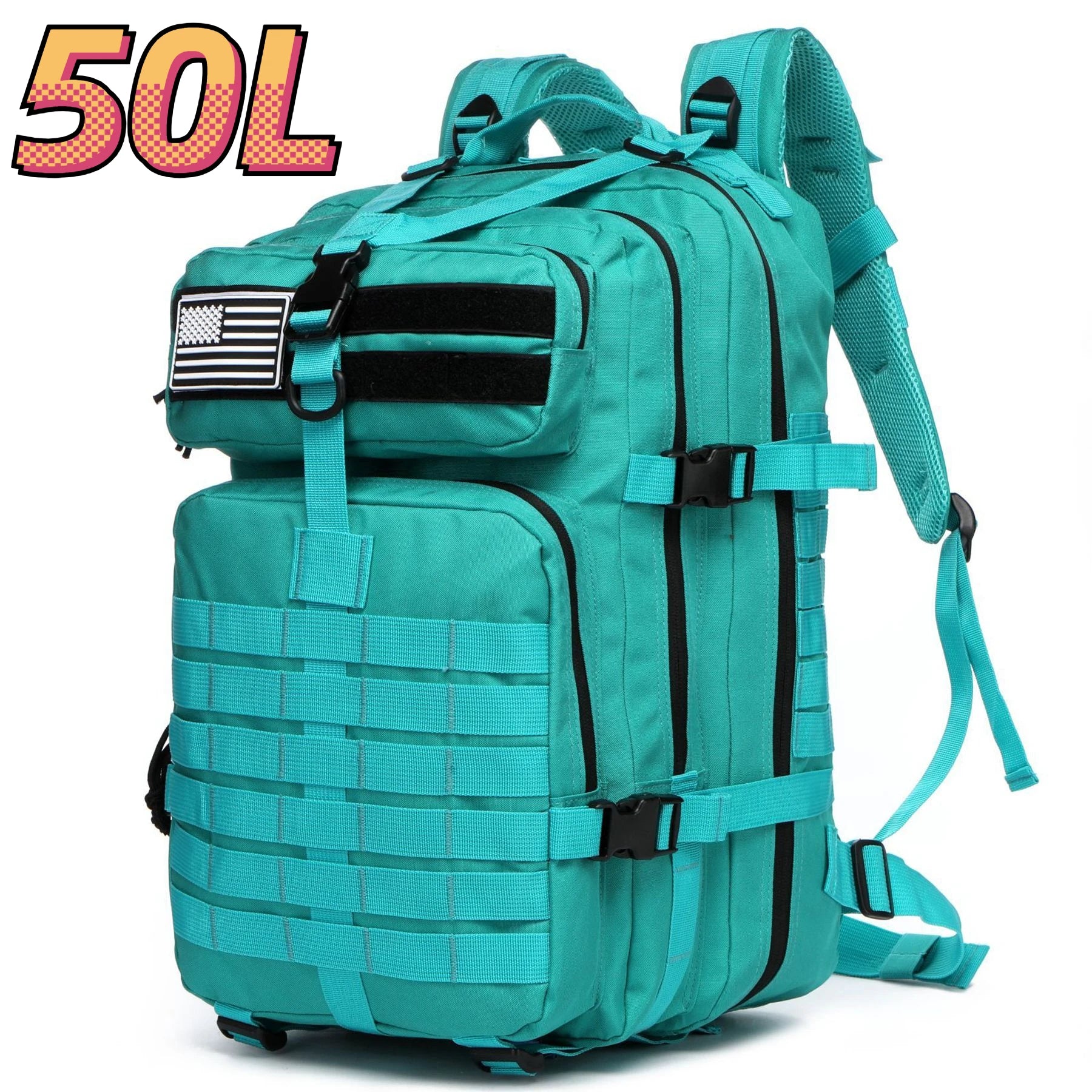 25L/50L  Nylon Waterproof  Backpack Outdoor Rucksacks