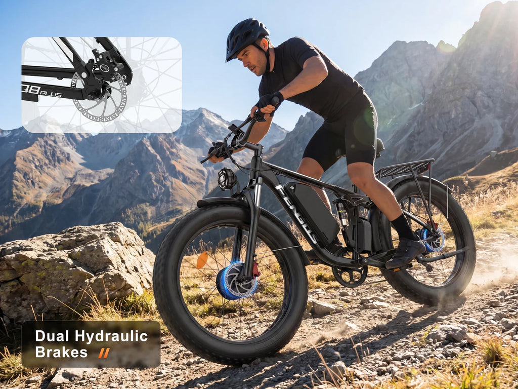 NEW Q8PLUS 5000W adult electric bicycle, 45MPH dual motor