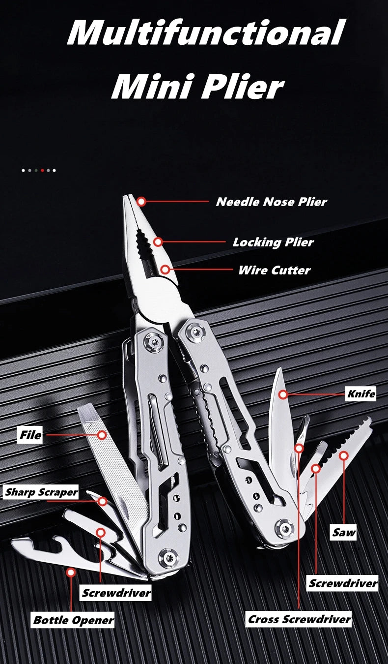 Pocket Mini Folding Small Multitool Outdoor Emergency Tool