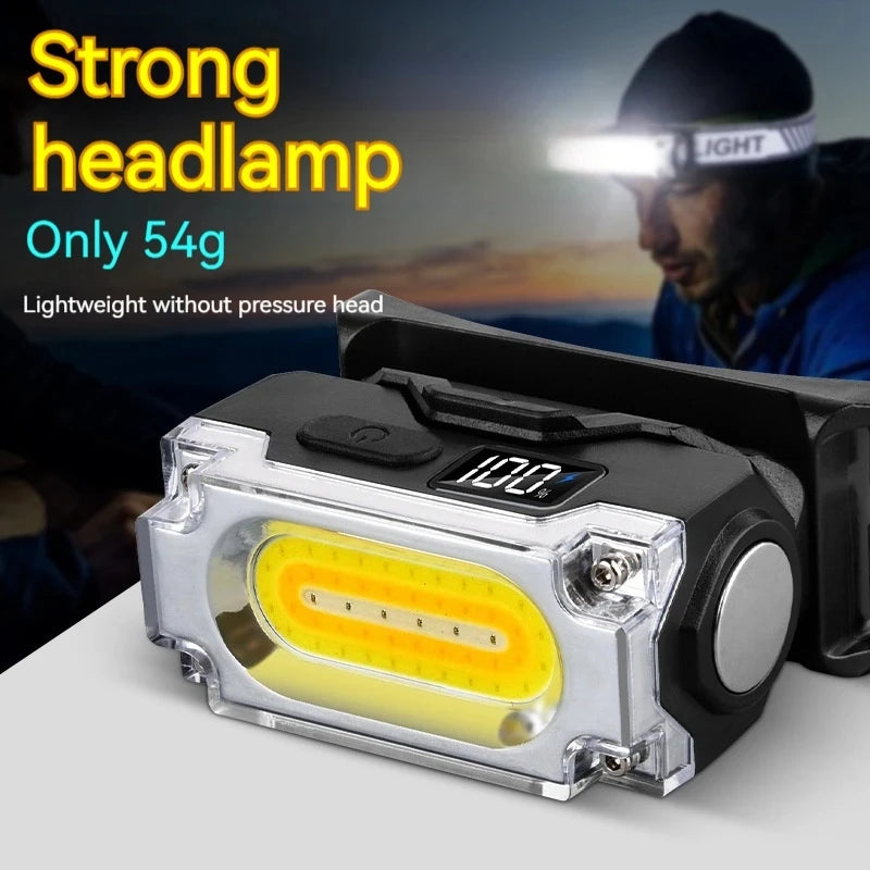 Super Bright Magnetic Headlamp 3 Light Source