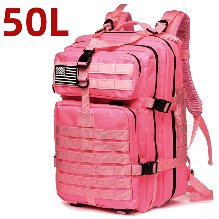 25L/50L  Nylon Waterproof  Backpack Outdoor Rucksacks