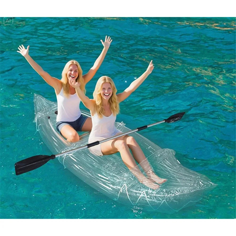 Two-Person Transparent PVC Inflatable Kayak