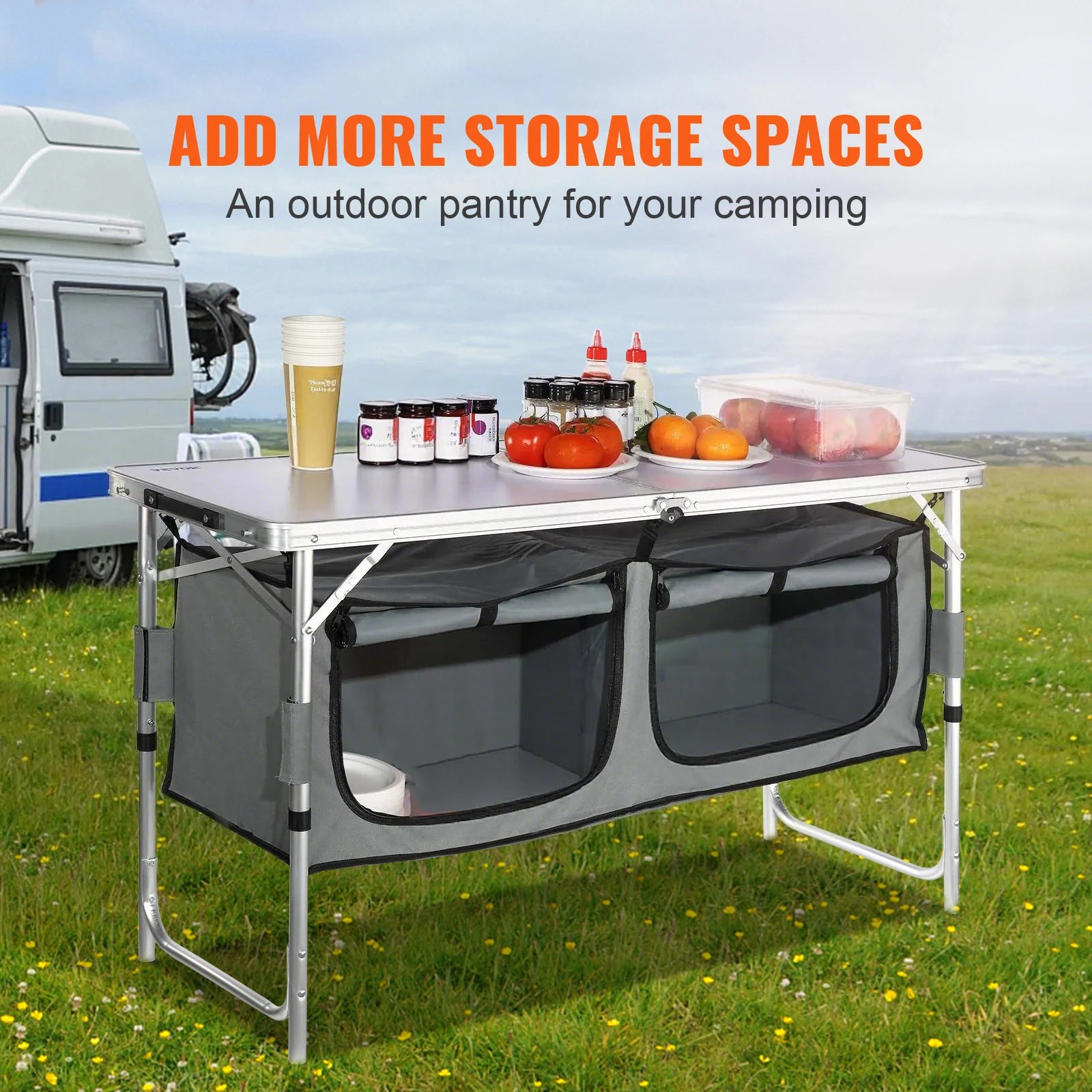 Camping Kitchen Table  Folding Camping Table  for Outdoor