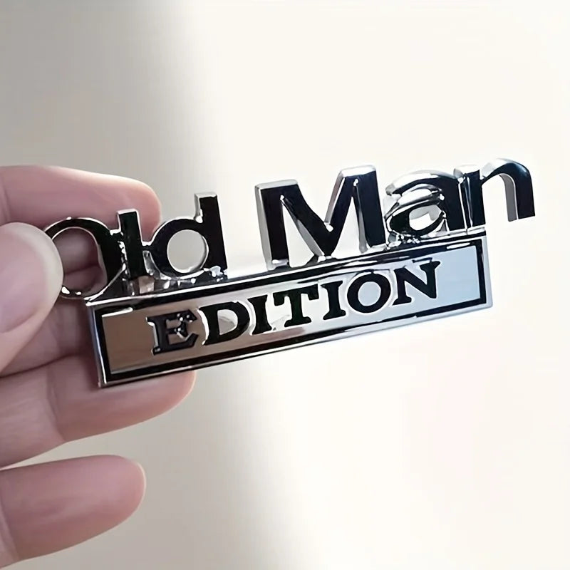 Old Man Edition 3D Emblem Sticker
