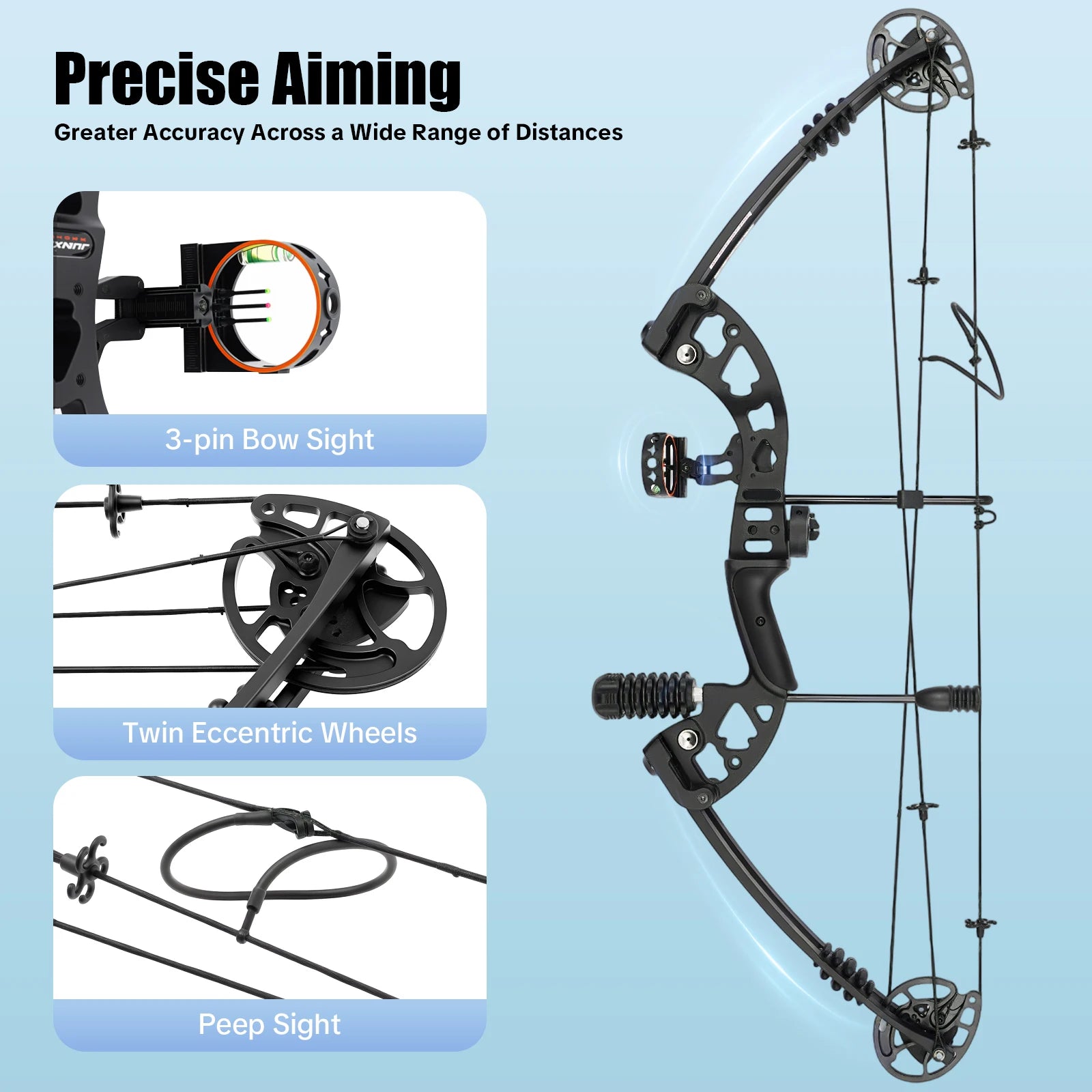 Right Handed Compound Bow Arrows Set